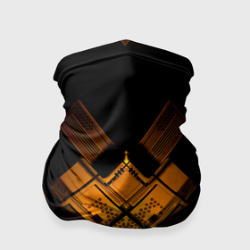 Бандана-труба 3D с принтом Чёрно жёлтая в Кировске, 100% полиэстер, ткань с особыми свойствами — Activecool | плотность 150‒180 г/м2; хорошо тянется, но сохраняет форму | 