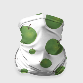Бандана-труба 3D с принтом Зелёные яблоки фон в Екатеринбурге, 100% полиэстер, ткань с особыми свойствами — Activecool | плотность 150‒180 г/м2; хорошо тянется, но сохраняет форму | 