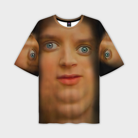 Мужская футболка oversize 3D с принтом Мем упоротый Фродо улыбается в Курске,  |  | 