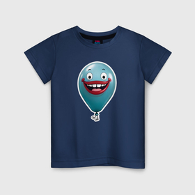 Детская футболка хлопок с принтом Забавный воздушный шарик в Петрозаводске, 100% хлопок | круглый вырез горловины, полуприлегающий силуэт, длина до линии бедер | 