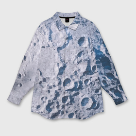 Мужская рубашка oversize 3D с принтом Кратеры на Луне   star dust в Кировске,  |  | 