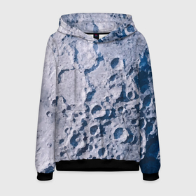 Мужская толстовка 3D с принтом Кратеры на Луне   star dust в Новосибирске, 100% полиэстер | двухслойный капюшон со шнурком для регулировки, мягкие манжеты на рукавах и по низу толстовки, спереди карман-кенгуру с мягким внутренним слоем. | Тематика изображения на принте: 