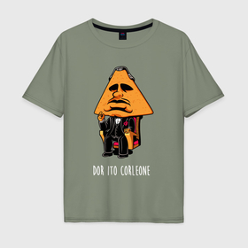 Мужская футболка хлопок Oversize с принтом Дорито Корлеоне в Курске, 100% хлопок | свободный крой, круглый ворот, “спинка” длиннее передней части | Тематика изображения на принте: 
