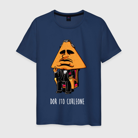 Мужская футболка хлопок с принтом Дорито Корлеоне в Белгороде, 100% хлопок | прямой крой, круглый вырез горловины, длина до линии бедер, слегка спущенное плечо. | 