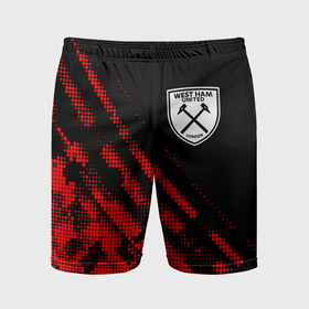 Мужские шорты спортивные с принтом West Ham sport grunge ,  |  | 