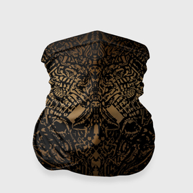Бандана-труба 3D с принтом Золотой узор маори в Екатеринбурге, 100% полиэстер, ткань с особыми свойствами — Activecool | плотность 150‒180 г/м2; хорошо тянется, но сохраняет форму | 