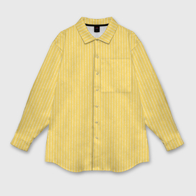 Мужская рубашка oversize 3D с принтом Жёлтый в белую полоску в Санкт-Петербурге,  |  | Тематика изображения на принте: 