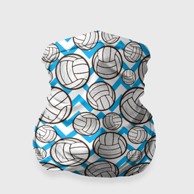 Бандана-труба 3D с принтом Мячи волейбольные паттерн в Кировске, 100% полиэстер, ткань с особыми свойствами — Activecool | плотность 150‒180 г/м2; хорошо тянется, но сохраняет форму | 