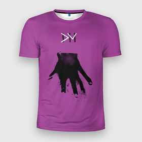 Мужская футболка 3D Slim с принтом Depeche Mode Ultra в Екатеринбурге, 100% полиэстер с улучшенными характеристиками | приталенный силуэт, круглая горловина, широкие плечи, сужается к линии бедра | 