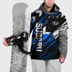 Накидка на куртку 3D с принтом Subaru   sport style в Санкт-Петербурге, 100% полиэстер |  | Тематика изображения на принте: 