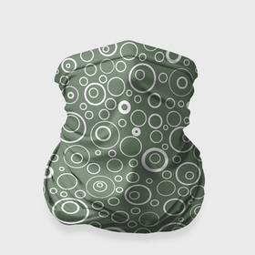 Бандана-труба 3D с принтом Серо зелёный паттерн пузырьки в Тюмени, 100% полиэстер, ткань с особыми свойствами — Activecool | плотность 150‒180 г/м2; хорошо тянется, но сохраняет форму | Тематика изображения на принте: 