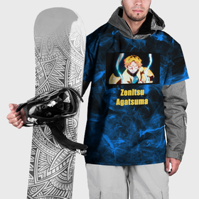 Накидка на куртку 3D с принтом Зеницу Агацума молнии в Екатеринбурге, 100% полиэстер |  | 