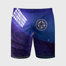 Мужские шорты спортивные с принтом Leicester City ночное поле в Тюмени,  |  | 
