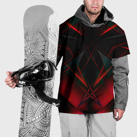 Накидка на куртку 3D с принтом Текстура красный хрусталь в Петрозаводске, 100% полиэстер |  | Тематика изображения на принте: 
