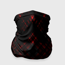 Бандана-труба 3D с принтом Текстуры чёрно красные в Кировске, 100% полиэстер, ткань с особыми свойствами — Activecool | плотность 150‒180 г/м2; хорошо тянется, но сохраняет форму | 