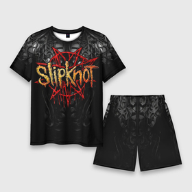 Мужской костюм с шортами 3D с принтом Slipknot band ,  |  | 