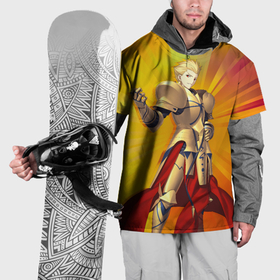 Накидка на куртку 3D с принтом Гильгамеш из Фейта в Новосибирске, 100% полиэстер |  | Тематика изображения на принте: 