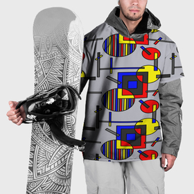 Накидка на куртку 3D с принтом Rectangular abstraction в Белгороде, 100% полиэстер |  | 