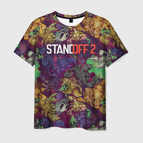 Мужская футболка 3D с принтом Pattern   Standoff 2 в Кировске, 100% полиэфир | прямой крой, круглый вырез горловины, длина до линии бедер | 