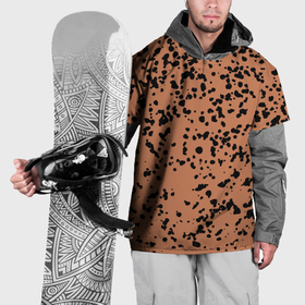 Накидка на куртку 3D с принтом Бледно коричневый пятнистый в Курске, 100% полиэстер |  | 