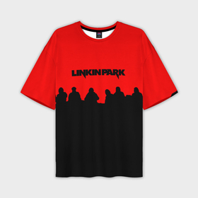 Мужская футболка oversize 3D с принтом Linkin park rock team в Курске,  |  | 