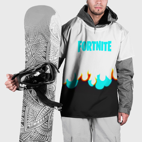 Накидка на куртку 3D с принтом Fortnite epic game fire в Кировске, 100% полиэстер |  | 
