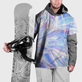 Накидка на куртку 3D с принтом Эффект голографии с пластиковой лентой в Петрозаводске, 100% полиэстер |  | Тематика изображения на принте: 