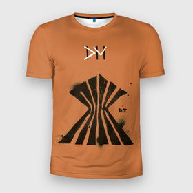 Мужская футболка 3D Slim с принтом Depeche Mode a broken frame в Кировске, 100% полиэстер с улучшенными характеристиками | приталенный силуэт, круглая горловина, широкие плечи, сужается к линии бедра | Тематика изображения на принте: 
