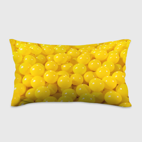Подушка 3D антистресс с принтом Желтые шарики , наволочка — 100% полиэстер, наполнитель — вспененный полистирол | состоит из подушки и наволочки на молнии | 
