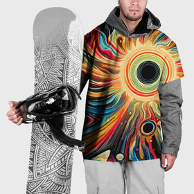 Накидка на куртку 3D с принтом Space abstraction   ai art в Белгороде, 100% полиэстер |  | 