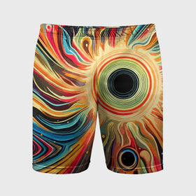 Мужские шорты спортивные с принтом Space abstraction   ai art в Кировске,  |  | 