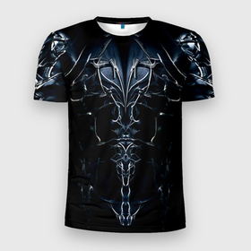 Мужская футболка 3D Slim с принтом Охотник на вампиров в Санкт-Петербурге, 100% полиэстер с улучшенными характеристиками | приталенный силуэт, круглая горловина, широкие плечи, сужается к линии бедра | 