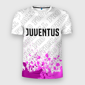 Мужская футболка 3D Slim с принтом Juventus pro football посередине в Тюмени, 100% полиэстер с улучшенными характеристиками | приталенный силуэт, круглая горловина, широкие плечи, сужается к линии бедра | Тематика изображения на принте: 