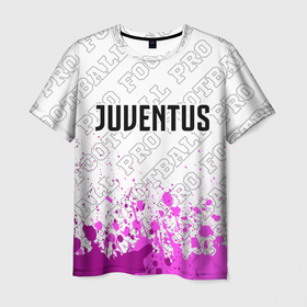 Мужская футболка 3D с принтом Juventus pro football посередине в Тюмени, 100% полиэфир | прямой крой, круглый вырез горловины, длина до линии бедер | Тематика изображения на принте: 