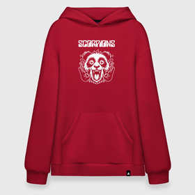 Худи SuperOversize хлопок с принтом Scorpions rock panda , 70% хлопок, 30% полиэстер, мягкий начес внутри | карман-кенгуру, эластичная резинка на манжетах и по нижней кромке, двухслойный капюшон
 | 