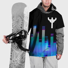 Накидка на куртку 3D с принтом Judas Priest эквалайзер , 100% полиэстер |  | 