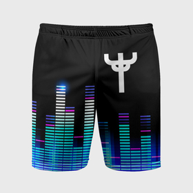 Мужские шорты спортивные с принтом Judas Priest эквалайзер в Курске,  |  | Тематика изображения на принте: 