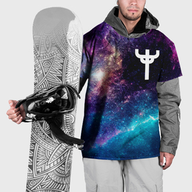 Накидка на куртку 3D с принтом Judas Priest space rock , 100% полиэстер |  | 