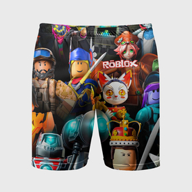 Мужские шорты спортивные с принтом Roblox game ,  |  | 