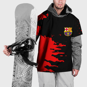 Накидка на куртку 3D с принтом Barcelona краски спорт в Курске, 100% полиэстер |  | Тематика изображения на принте: 
