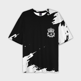 Мужская футболка oversize 3D с принтом Ливерпуль краски в Тюмени,  |  | 
