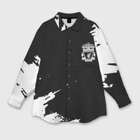Мужская рубашка oversize 3D с принтом Ливерпуль краски в Тюмени,  |  | 