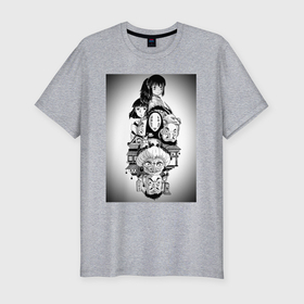 Мужская футболка хлопок Slim с принтом Унесённые призраками Тихиро Огино Хаку в Белгороде, 92% хлопок, 8% лайкра | приталенный силуэт, круглый вырез ворота, длина до линии бедра, короткий рукав | 