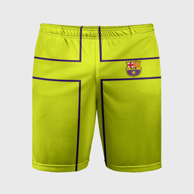 Мужские шорты спортивные с принтом Barcelona fc club sport в Курске,  |  | 