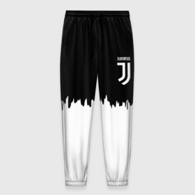 Мужские брюки 3D с принтом Juventus белый огонь текстура в Екатеринбурге, 100% полиэстер | манжеты по низу, эластичный пояс регулируется шнурком, по бокам два кармана без застежек, внутренняя часть кармана из мелкой сетки | 