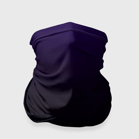 Бандана-труба 3D с принтом Фиолетово чёрный тёмный градиент в Кировске, 100% полиэстер, ткань с особыми свойствами — Activecool | плотность 150‒180 г/м2; хорошо тянется, но сохраняет форму | 