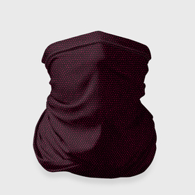 Бандана-труба 3D с принтом Паттерн чёрно красный мелкий рисунок в Новосибирске, 100% полиэстер, ткань с особыми свойствами — Activecool | плотность 150‒180 г/м2; хорошо тянется, но сохраняет форму | 