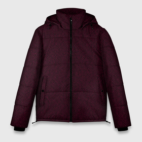 Мужская зимняя куртка 3D с принтом Паттерн чёрно красный мелкий рисунок в Новосибирске, верх — 100% полиэстер; подкладка — 100% полиэстер; утеплитель — 100% полиэстер | длина ниже бедра, свободный силуэт Оверсайз. Есть воротник-стойка, отстегивающийся капюшон и ветрозащитная планка. 

Боковые карманы с листочкой на кнопках и внутренний карман на молнии. | 