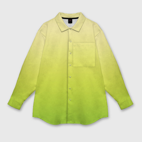 Мужская рубашка oversize 3D с принтом Градиент лимонный жёлто салатовый в Новосибирске,  |  | 