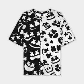 Мужская футболка oversize 3D с принтом Marshmello music pattern ,  |  | Тематика изображения на принте: 